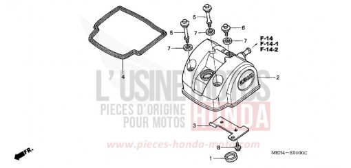 CYLINDER HEAD COVER CRF450R7 de 2007